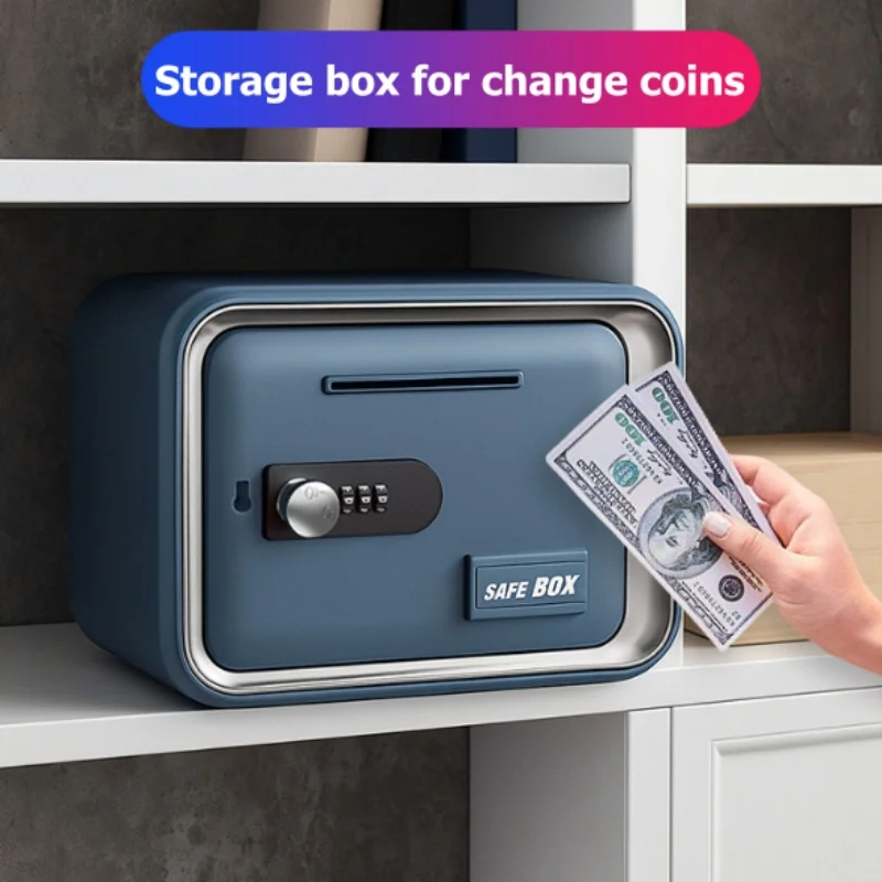 Card Index Box - Coffre-fort 24x18x15cm avec serrure à clé