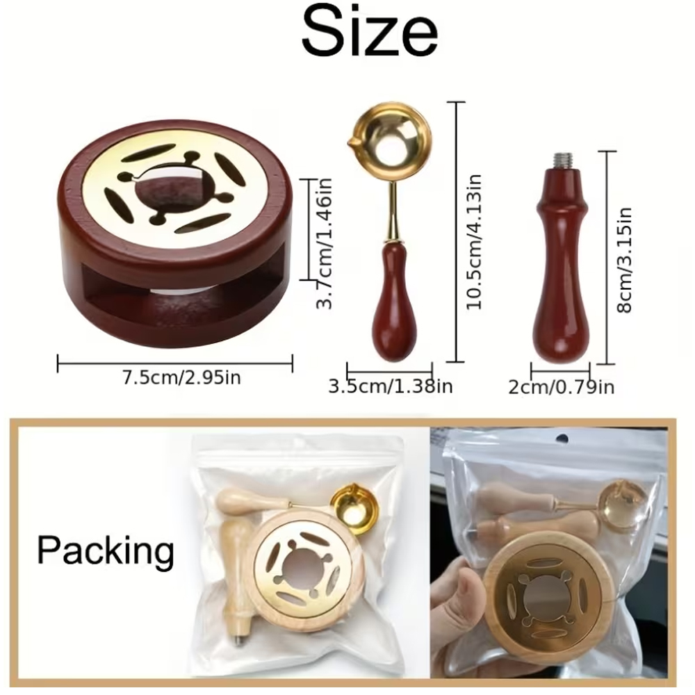 Ensemble de 2/3 tampons de cir - Wax Seal Stamp Set avis et prix