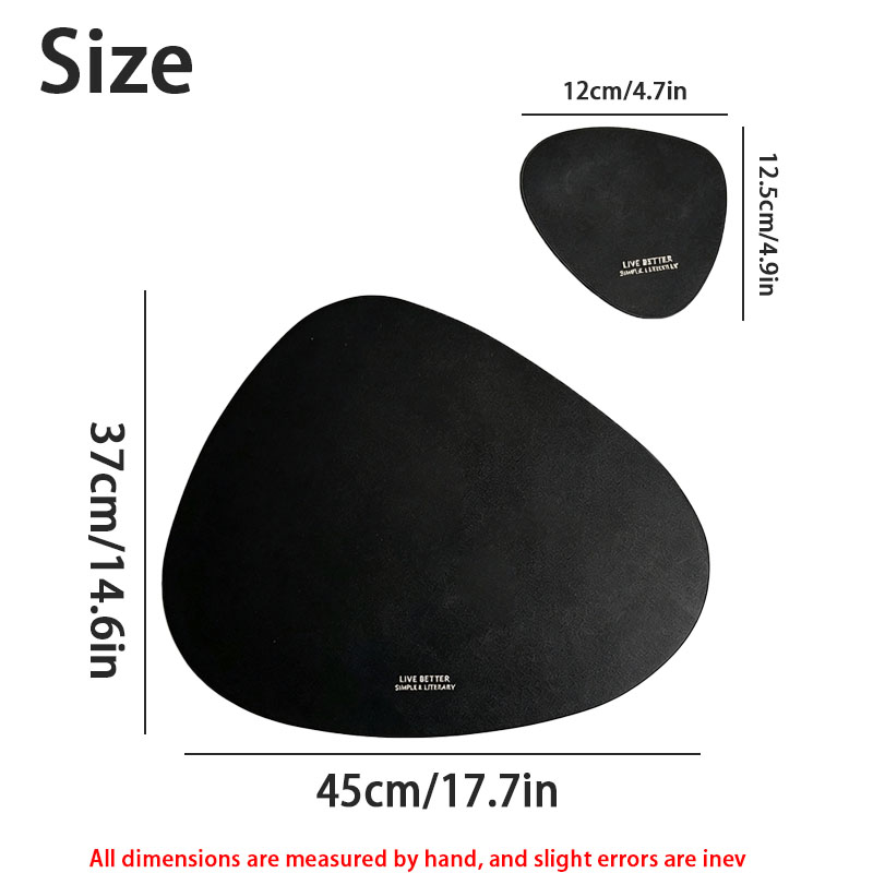 2/4/8/12 pièces, set de dessou - Leather Desk Pad avis et prix