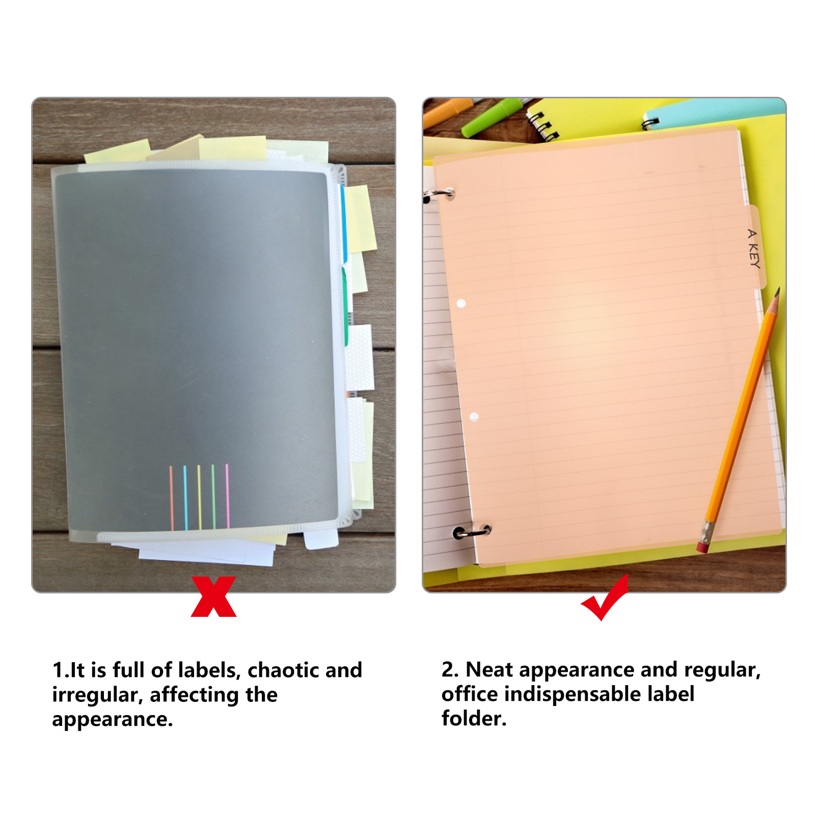 10 pièces, intercalaires d'ind - Tab Divider A4 avis et prix